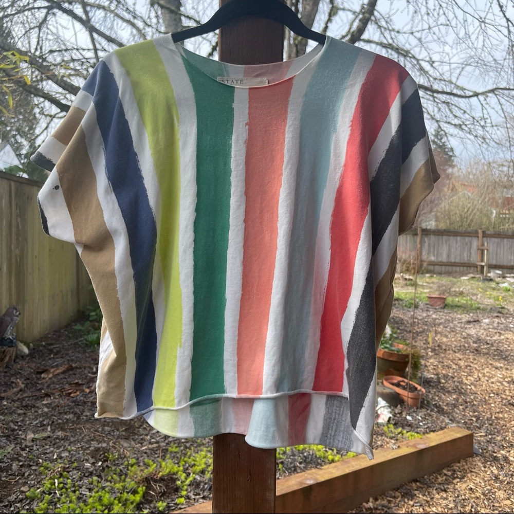 [STATE THE LABEL] Fruit Stripe Boxy Tee